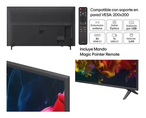 QNED 50QNED81B6C 127 cm (50") 4K Ultra HD Smart TV Wifi Negro - Imagen 4