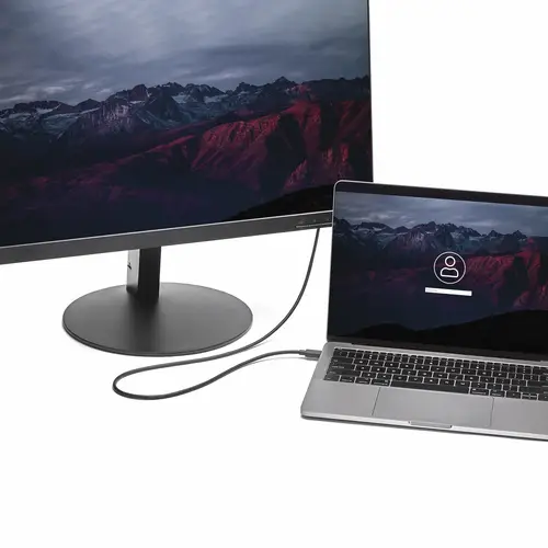 Cable 1,8m USB C a DisplayPort 1.2 de 4K a 60Hz - Adaptador Convertidor USB Tipo C a DisplayPort - HBR2 - Conversor USBC con Modo Alt - Compatible con Thunderbolt 3 - Negro - Imagen 5