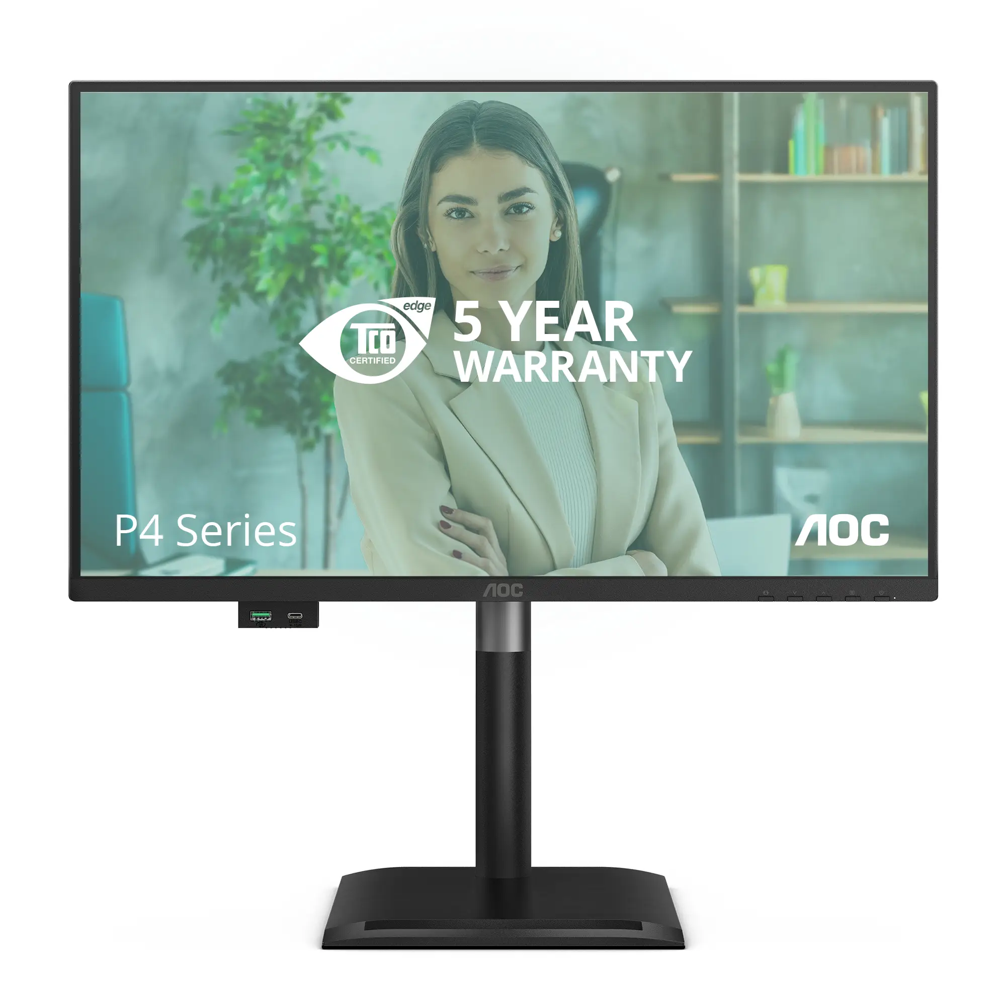 24P4U pantalla para PC 60,5 cm (23.8") 1920 x 1080 Pixeles Full HD Negro