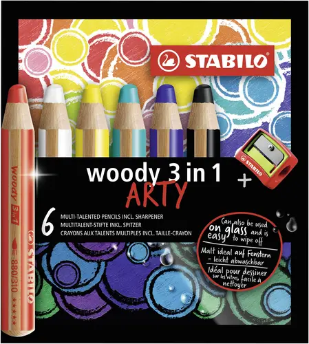 woody 3 in 1 ARTY Multicolor 6 pieza(s) - Imagen 1