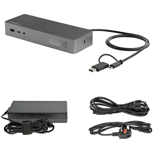 Docking Station Universal para Portátil - Replicador de Puertos Híbrido USB-C/-A - 2x HDMI y DP 4K - PD 100W - Mac / Windows / Chrome OS - Hub Ladrón de 4 Puertos USB - Ethernet - Imagen 10