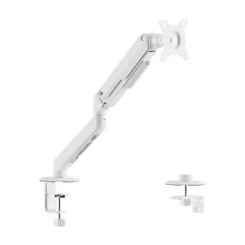 Soporte de Mesa Eco Contrapeso Giratorio e Inclinable para Monitor/TV 9kg (3 PIVOTES, 1 BRAZO) de 17-32, Blanco - Imagen 1