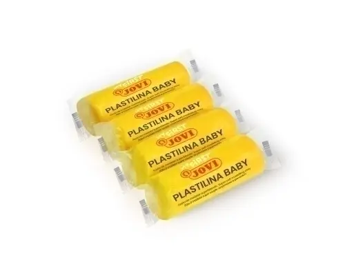 MY FIRST PLASTILINA BABY CAJA 18 PASTILLAS PASTA PARA MODELAR SÚPER BLANDA 38 G AMARILLO  NEW JOVI 37002