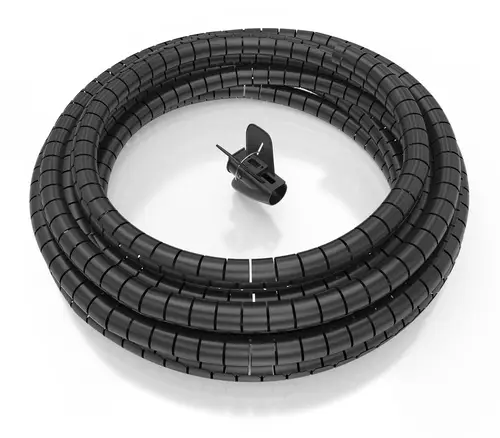 Organizador de cable en espiral 25mm, Negro, 10.0m - Imagen 1