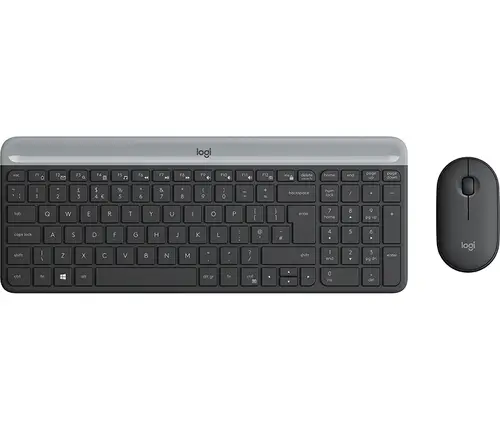 920-009198 teclado Ratón incluido Universal RF inalámbrico QWERTY Español Grafito - Imagen 1