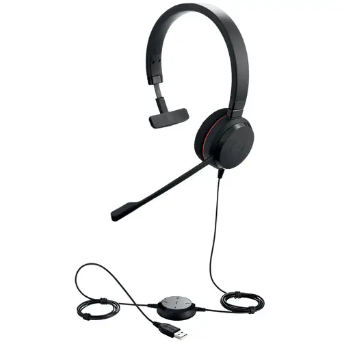 Evolve 20 Auriculares Alámbrico Diadema Oficina/Centro de llamadas USB tipo A Negro - Imagen 2