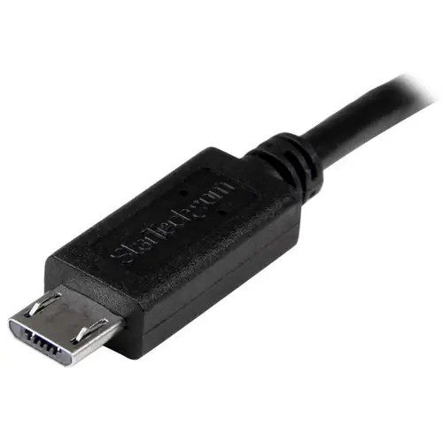 Cable USB OTG de 20cm - Cable Adaptador Micro USB a Micro USB - Macho a Macho - Imagen 2