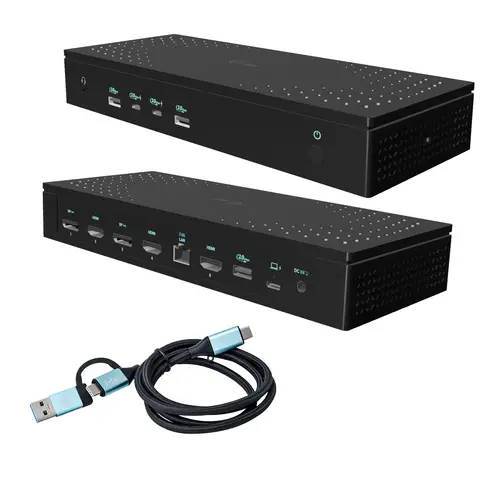 Universal 5x 4K/60Hz Display Docking Station + Power Delivery 100W - Imagen 1