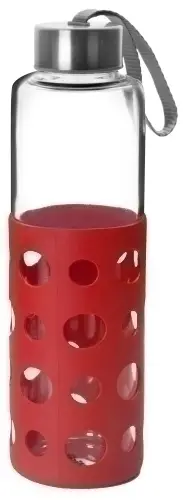 BOTELLA VIDRIO IBILI LAKE 500ml ROJO