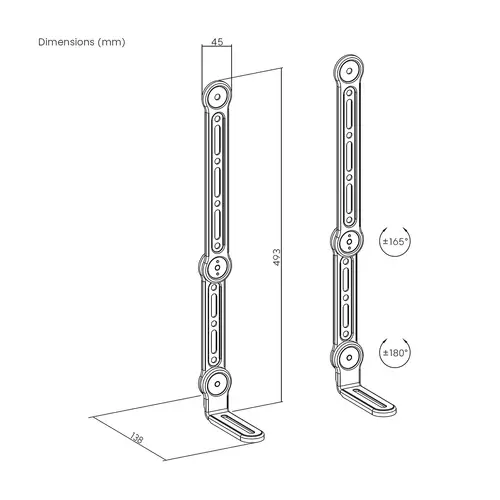 Soporte Universal Para Barra de Sonido, Negro - Imagen 7