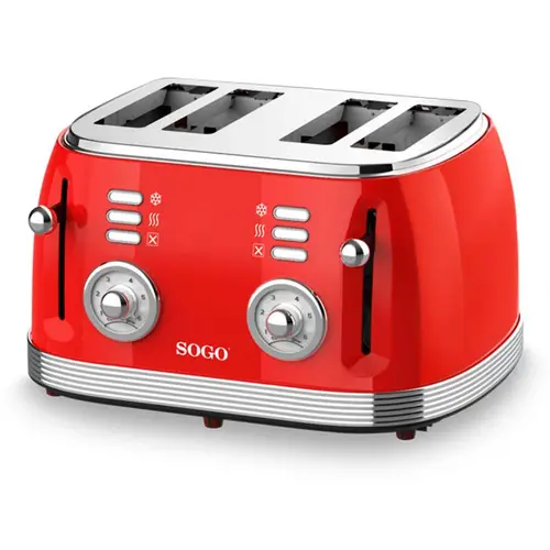 TOS-SS-5465 tostadora 6 4 rebanada(s) Rojo - Imagen 6