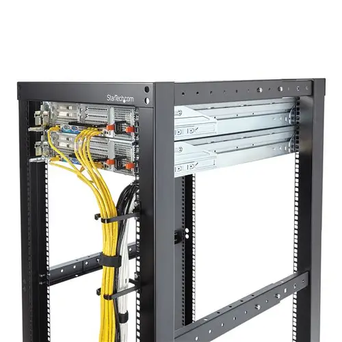 Anilla Pasacables en D Vertical 1U para Gestión de Cableado en Armarios Racks - Guiacables 4,5x10cm - Imagen 4