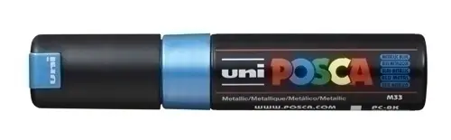 ROTUL.UNI-POSCA PC-8K  AZUL METALICO