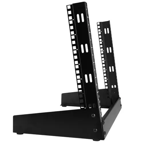 Rack de Sobremesa de 8U de 2 Columnas - Armario Rack de Servidores con Marco Abierto - Imagen 6