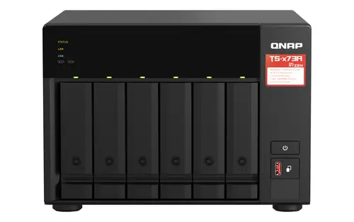 TS-673A NAS Torre Ryzen Embedded V1500B 8 GB DDR4 0 TB QNAP Turbo System Negro - Imagen 1