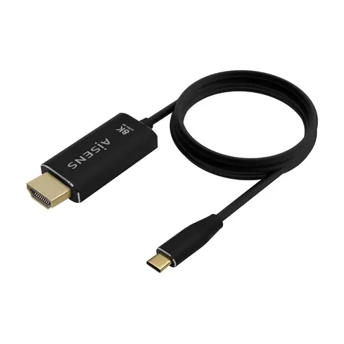 Cable Conversor Aluminio USB-C A HDMI 2.1 8k@60Hz, USB-C/M-HDMI/M, Negro, 2.0m - Imagen 2