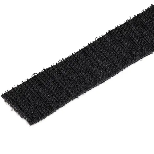 Bobina de 15,2m de Gancho y Bucle - Tiras Reutilizables de Gancho y Bucle - Cinta Sujetacables - Envolturas Ajustables de Tela para Gestión de Cableado - Negro - Imagen 2