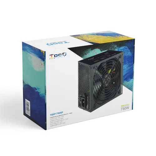 TQAPOLO-750SP unidad de fuente de alimentación 750 W 20+4 pin ATX ATX Negro - Imagen 7