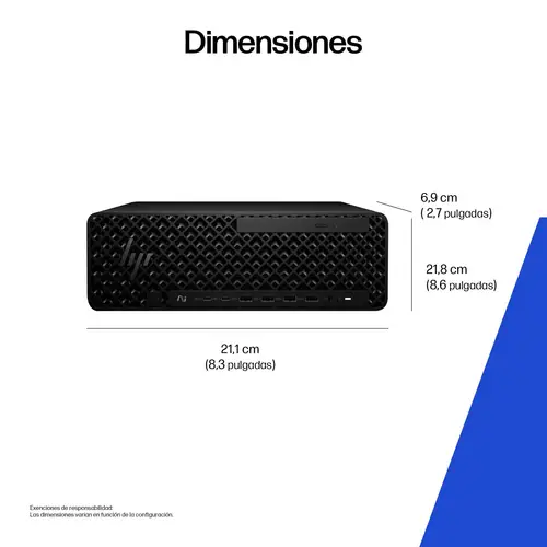 Z2 SFF G1i Workstation Desktop PC Wolf Pro Security Edition Intel Core Ultra 7 265 48 GB DDR5-SDRAM NVIDIA RTX A400 Windows 11 Pro Puesto de trabajo AI Workstation, AI PC - Imagen 2