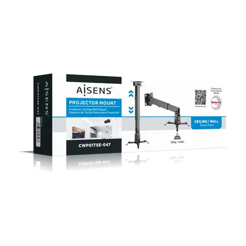 CWP01TSE-047 montaje para projector Pared/techo Negro - Imagen 8