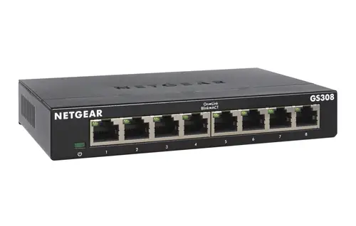 GS308-300PES switch No administrado L2 Gigabit Ethernet (10/100/1000) Negro - Imagen 2
