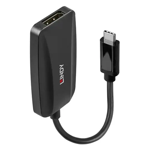 43337 adaptador de cable de vídeo 0,13 m USB Tipo C DisplayPort Negro - Imagen 1