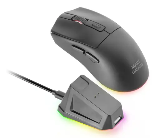 MM-T3 ratón Juego mano derecha RF Wireless + Bluetooth + USB Type-A Óptico 14400 DPI - Imagen 5