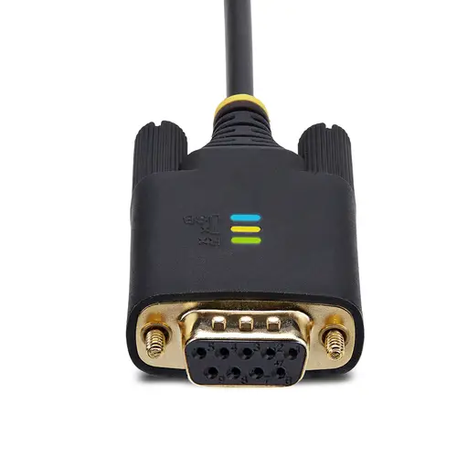 Cable Adaptador USB a Serie de Módem Nulo de 2m - FTDI RS232 - Tornillos DB9 Intercambiables - USB-A a DB9 RS232 - Windows/macOS/Linux - Imagen 4
