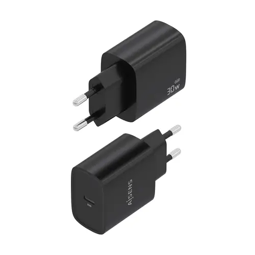 Cargador GaN 30W, 1xUSB-C PD3.0, Negro - Imagen 3