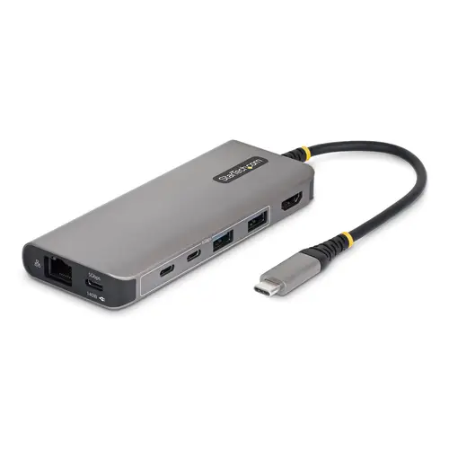 Mini Dock USB-C A HDMI - Adaptador Multipuertos - PD de 140W - 4K 60Hz - Hub USB 5 Puertos 5Gbps - GbE - Para MacBook / Dell / ThinkPad / HP - Imagen 1