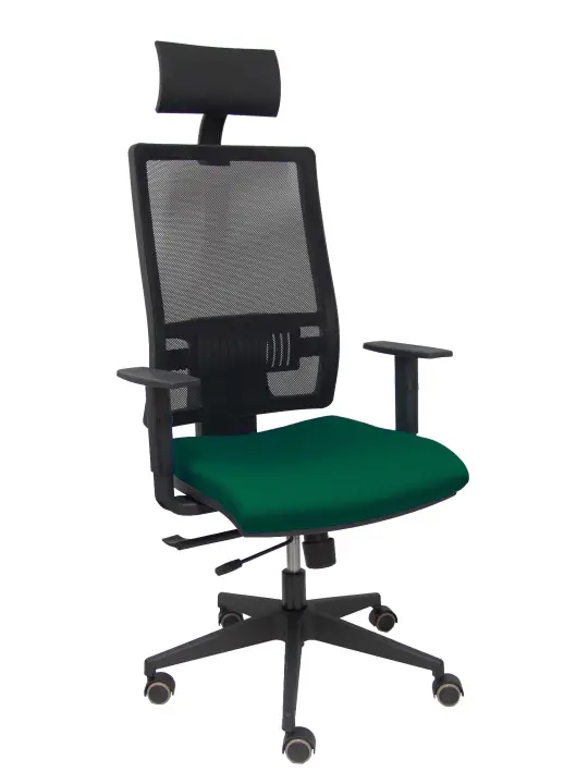 Silla Horna traslack bali verde brazos regulables ruedas parqué y cabecero
