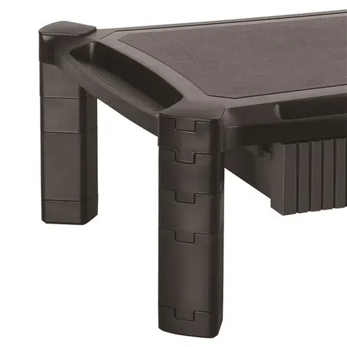 Base con Cajón para Monitor - de Altura Ajustable con Columnas Apilables - con Soporte para Pantallas hasta 32 Pulgadas - Imagen 2