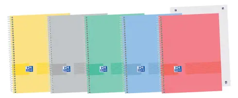400149498 cuaderno y block A5 80 hojas Azul, Gris, Color menta, Rojo, Amarillo