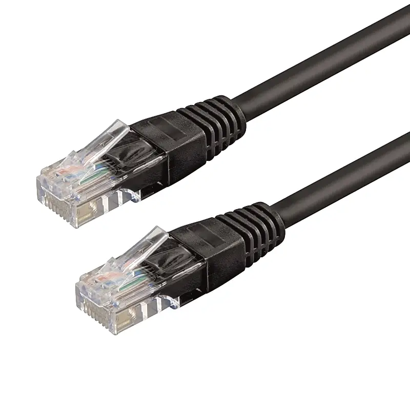 WPC-PAT-6U020BL cable de red Negro 2 m Cat6 U/UTP (UTP) - Imagen 1