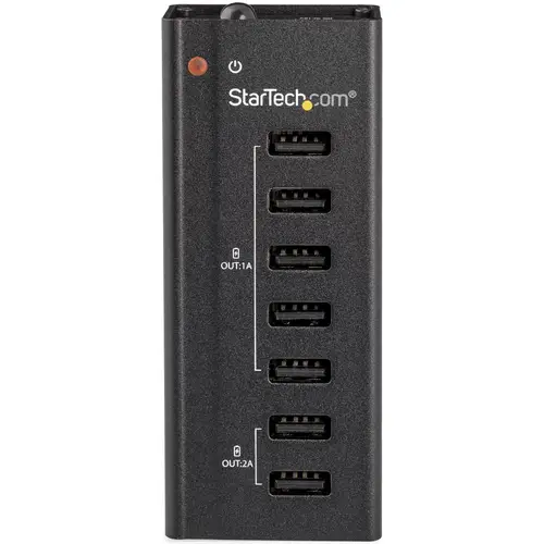 Estación de Carga USB de 7 Puertos Autónoma - 5x Puertos de 1A y 2x Puertos de 2A - Base de Carga USB - Imagen 2