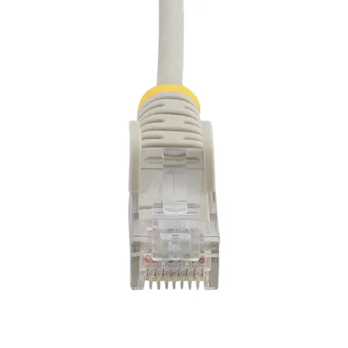 Cable Cat6 de 50cm - Delgado - con Conectores RJ45 sin Enganches - Gris - Imagen 4