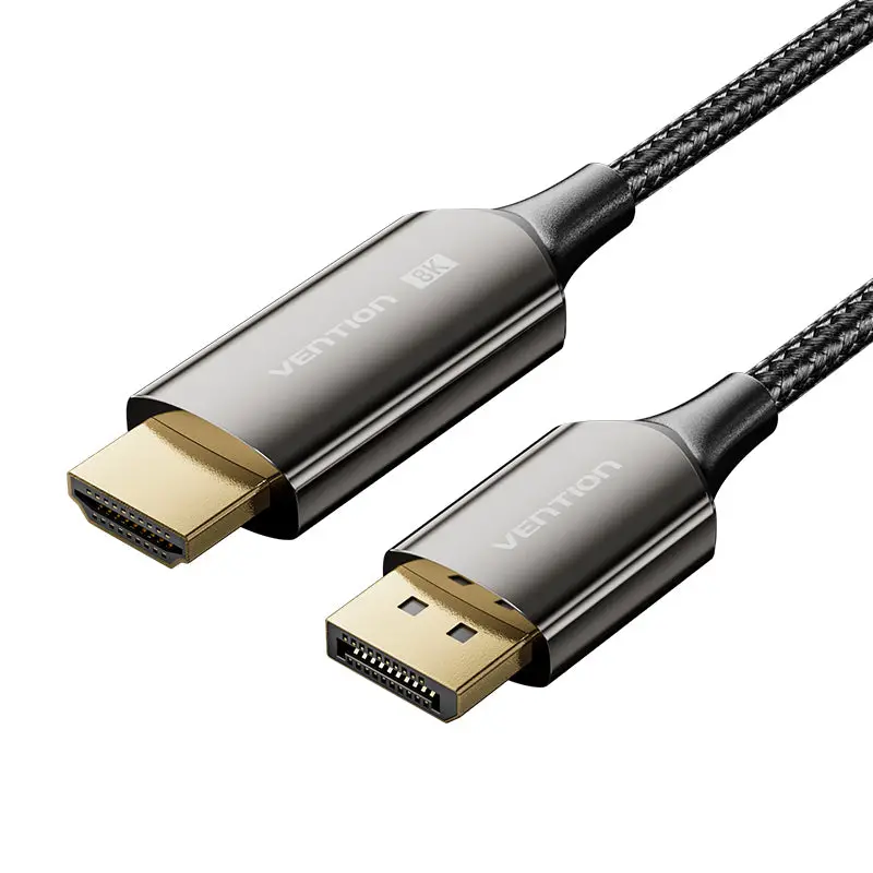 HFPBAC adaptador de cable de vídeo 1,8 m HDMI tipo A (Estándar) DisplayPort Gris