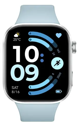 Redmi Watch 6 5,26 cm (2.07") AMOLED 46.5 mm Digital 432 x 514 Pi..