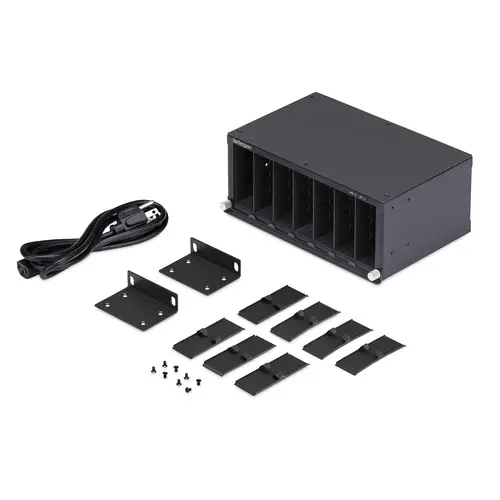 Caja de 7 Ranuras para Conversores de Medios Serie MCM para Rack de 10" - Chasis para Conversores de Medios - sin Gestionar - Aislamiento de Corriente - Ventilación Activa - TAA - Imagen 8