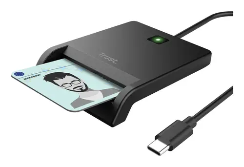 26253 lector de tarjeta inteligente Interior USB Tipo C Negro - Imagen 2
