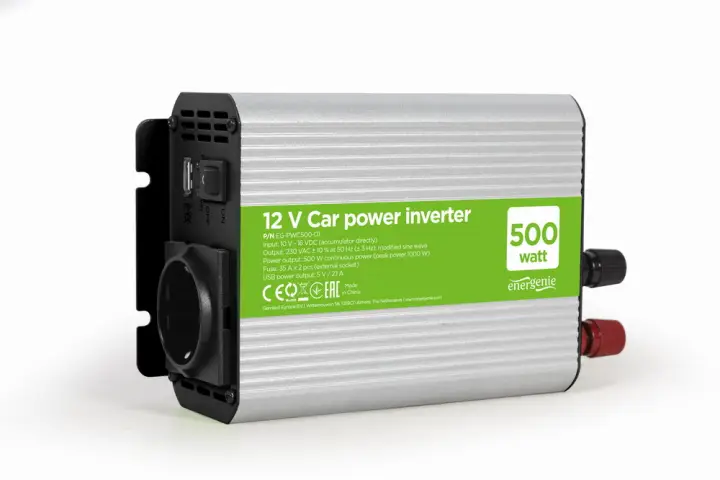 EG-PWC500-01 adaptador e inversor de corriente Auto 500 W Gris