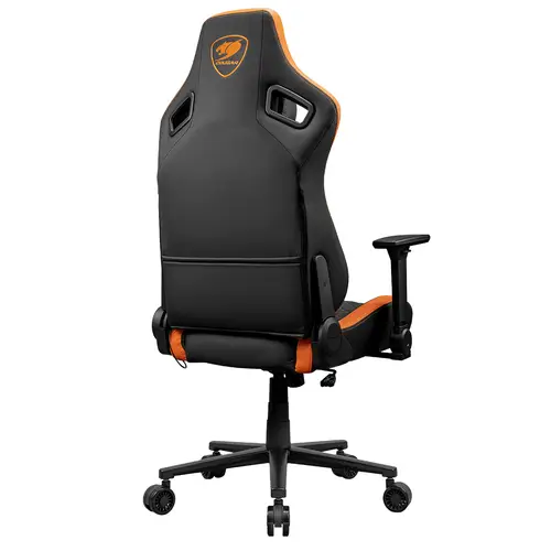 CGR-DFL Silla para videojuegos de PC Asiento acolchado tapizado Negro, Naranja - Imagen 11