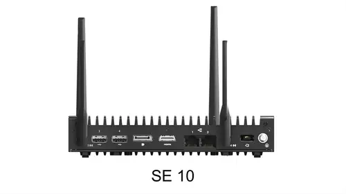 ThinkEdge SE10 Intel Atom® X6214RE 4 GB DDR4-SDRAM 256 GB SSD Windows 10 IoT Enterprise Mini PC Negro - Imagen 3