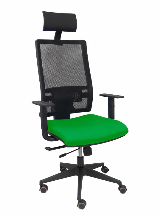 Silla Horna traslack bali verde brazos regulables ruedas parqué y cabecero
