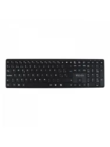 Teclado Bluetooth KW550ESBT de 2,4 GHz, modo dual, QWERTY español: negro - Imagen 1