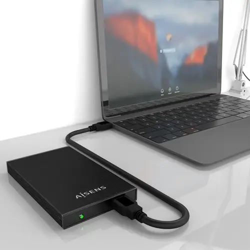 Caja Externa 2,5? ASE-2523B 9.5MM SATA a USB 3.0/USB3.1 GEN1, Negra - Imagen 6