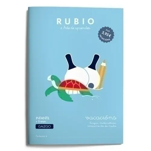 CUADERNO RUBIO GAL.VACACIONS INF.+5 AÑOS - Pack de 5 unidades
