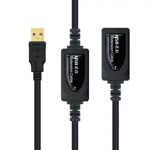 CABLE USB 2.0 PROLONGADOR CON AMPLIFICADOR, TIPO A/M-A/H, 10 M - Imagen 2