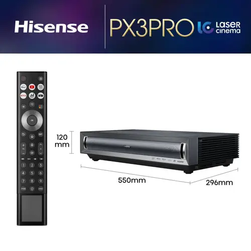 PX3-PRO Proyector de alcance ultracorto 2700 lúmenes ANSI DLP UHD 4K (3840x2160) Negro, Gris Oscuro - Imagen 2