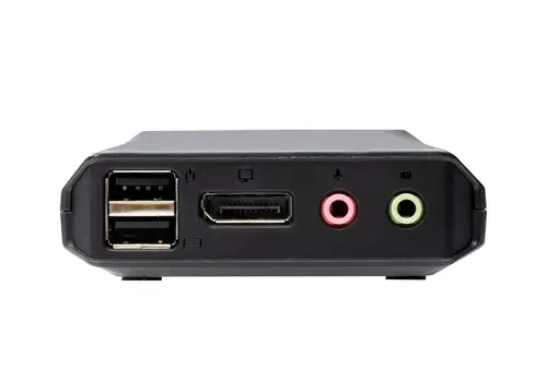 Switch KVM en formato cable híbrido DisplayPort de 2 puertos USB-C - Imagen 2